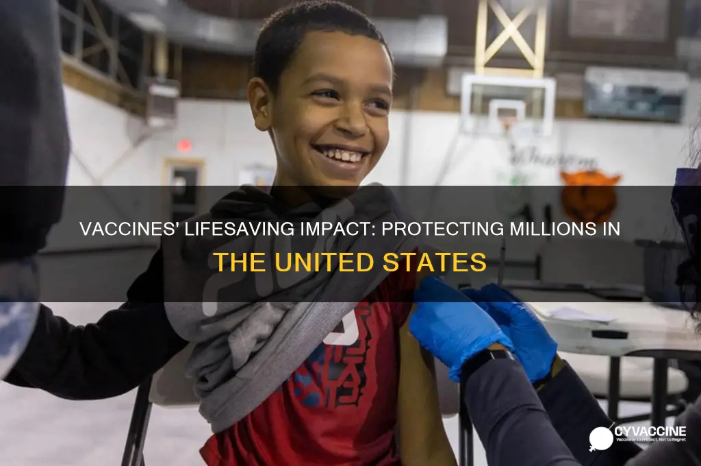 how many lives are saved by vaccines in united