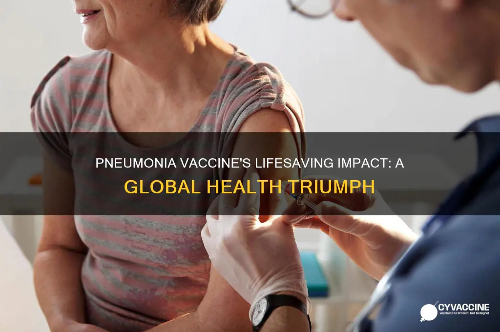 how many lives did the phneumonia vaccine save