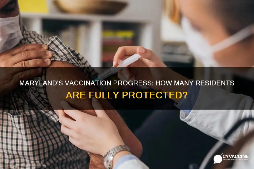 how many marylanders are fully vaccinated