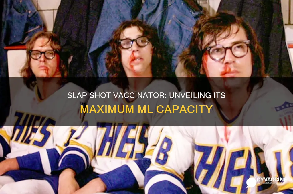 how many ml does a slap shot vaccinator hold