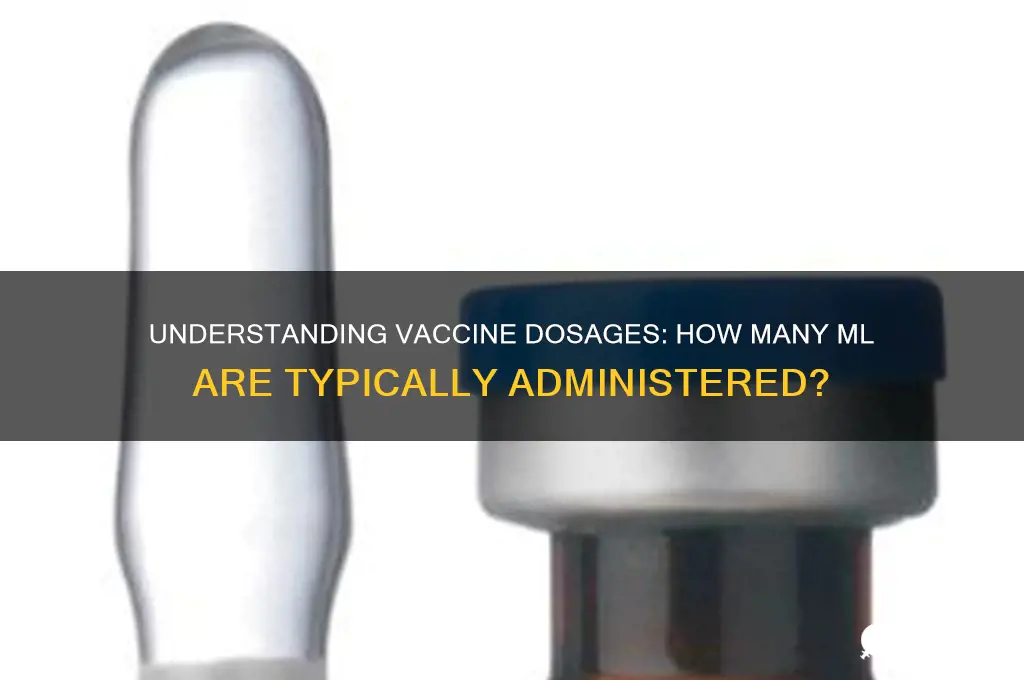 how many ml in a vaccine