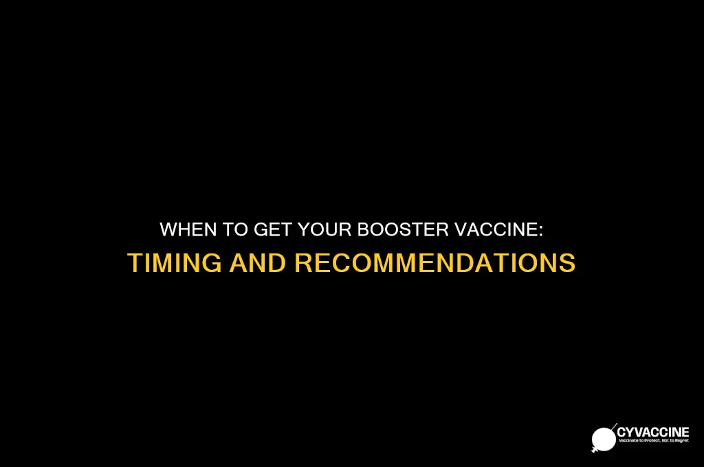 how many months before booster vaccine