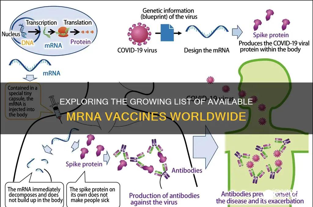 how many mrna vaccine are there