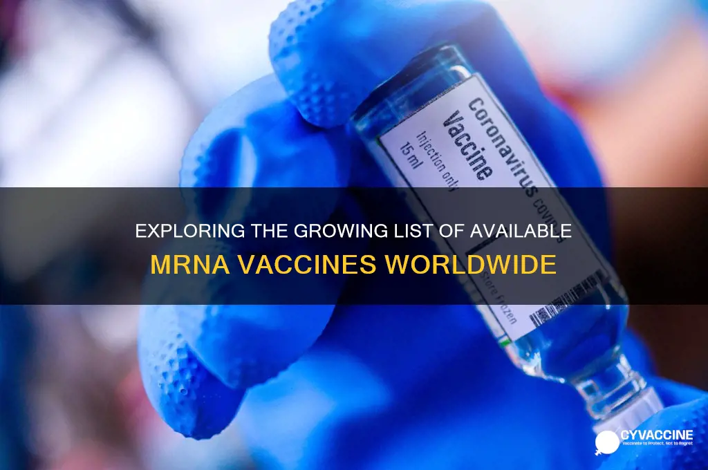how many mrna vaccines are there