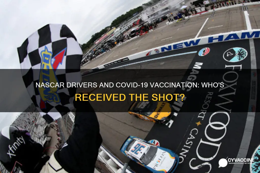 how many nascar drivers are vaccinated