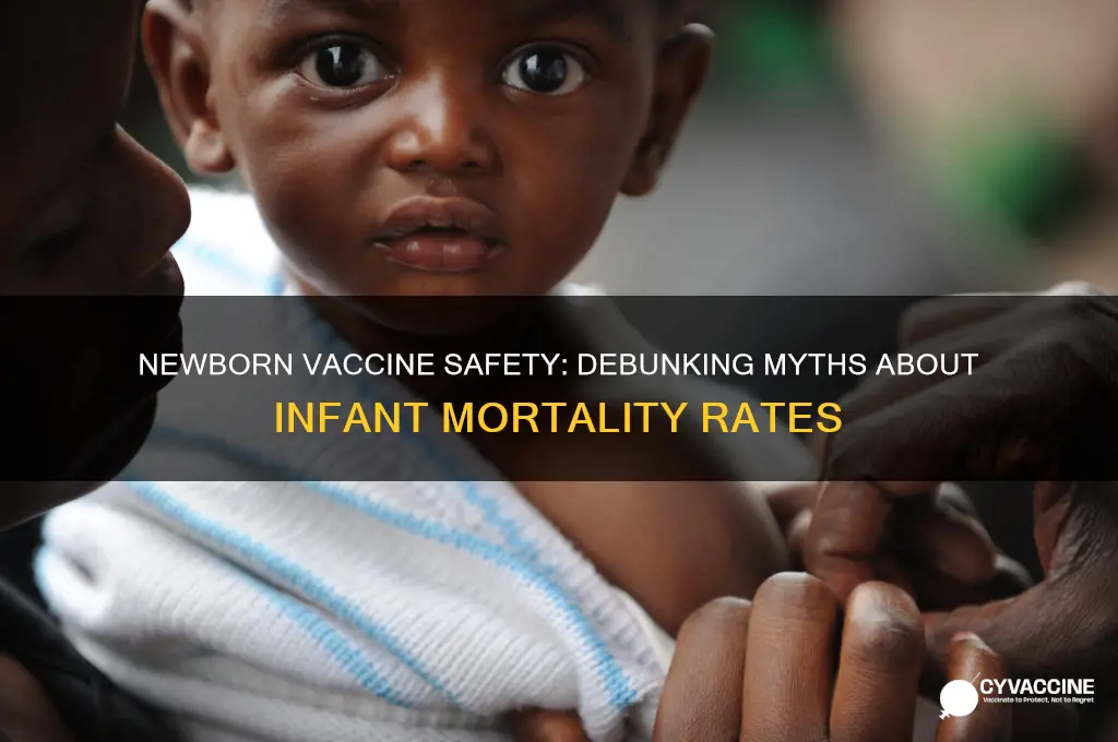 how many newborns die from vaccines