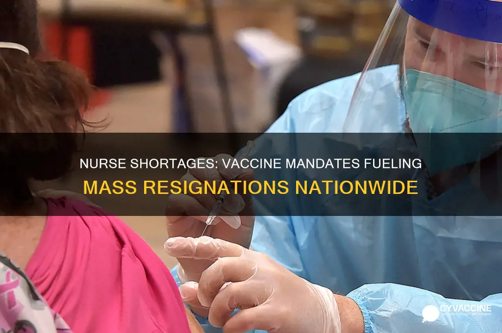 how many nurses are quitting due to vaccines