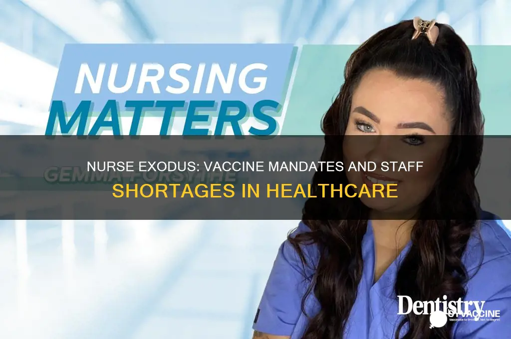 how many nurses left because of the vaccine