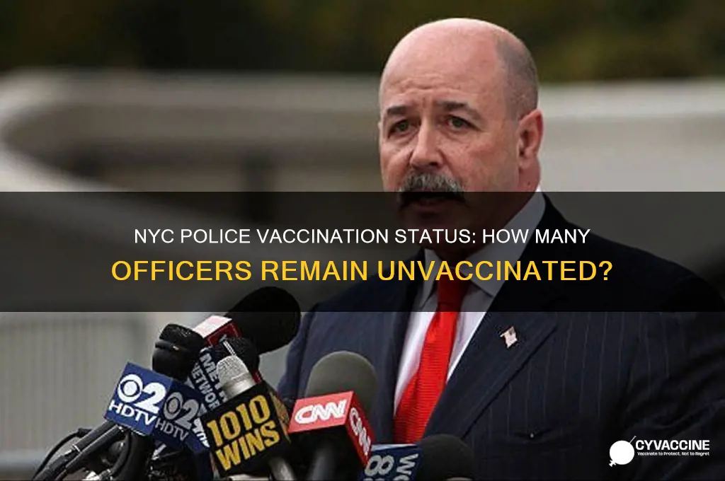 how many nyc police not vaccinated