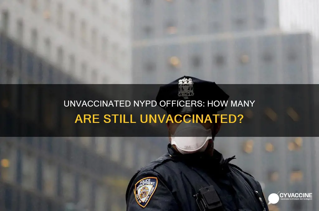 how many nypd are not vaccinated