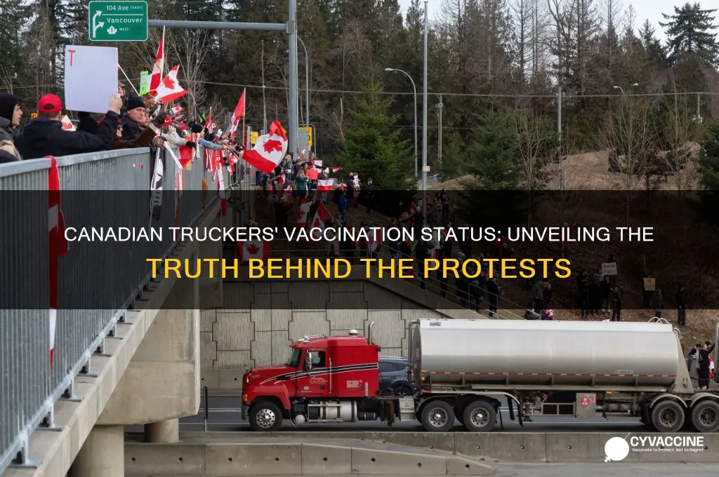 how many of the canadian truckers are vaccinated