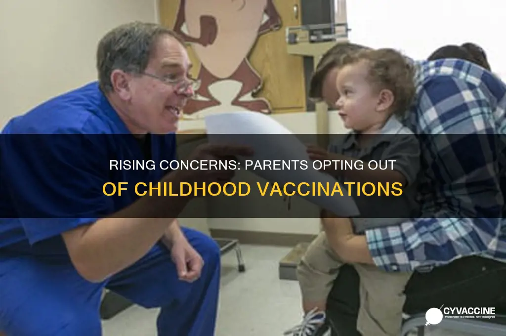 how many parents are not vaccinating their children
