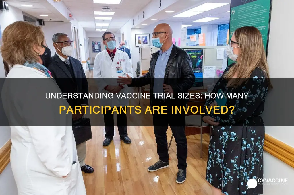 how many participants in vaccine trial