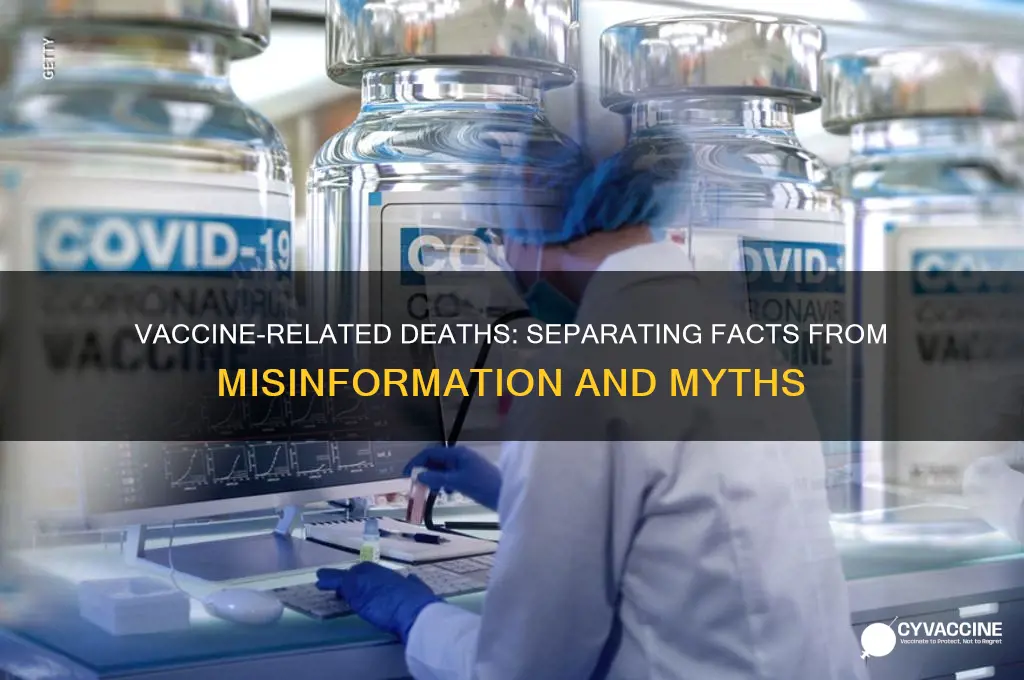 how many peole died from vaccine