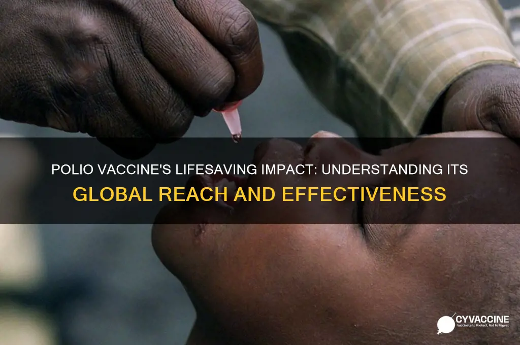 how many peope is the polio vaccine supposed to save