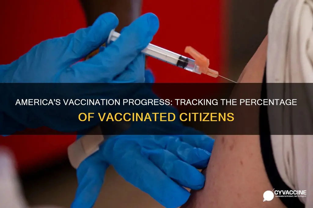 how many percent vaccinated in america