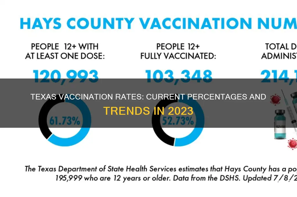 how many percent vaccinated in texas