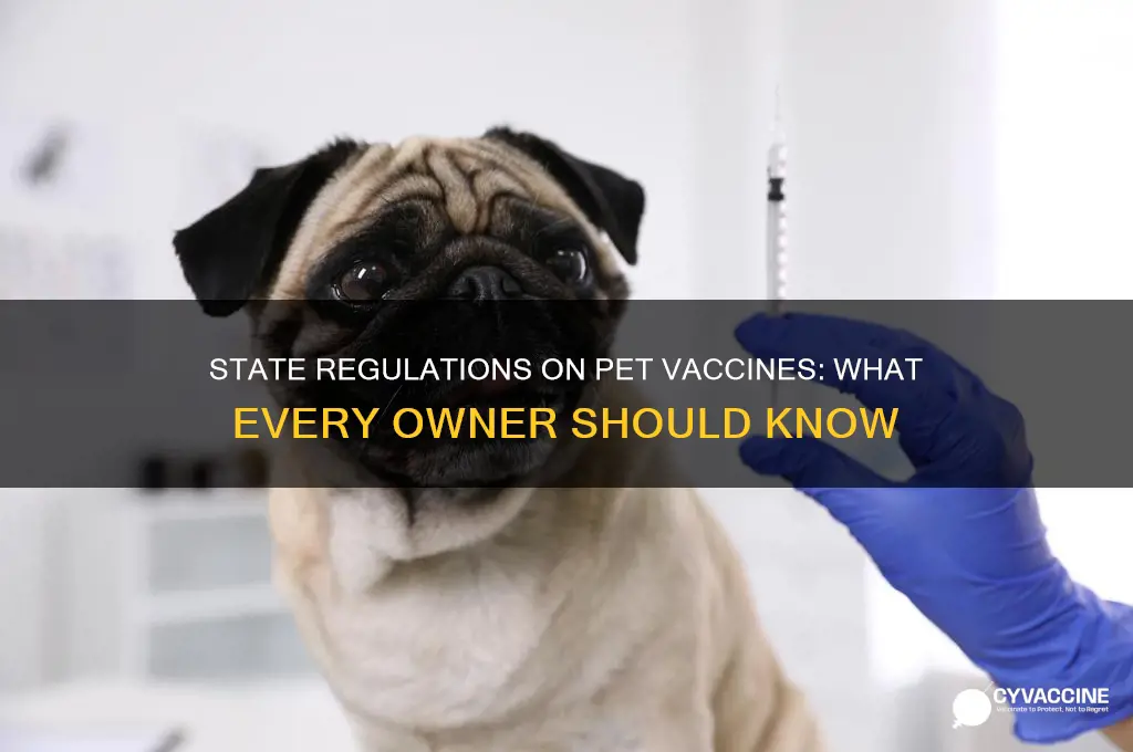 how many pets vaccines are tegulated by the state