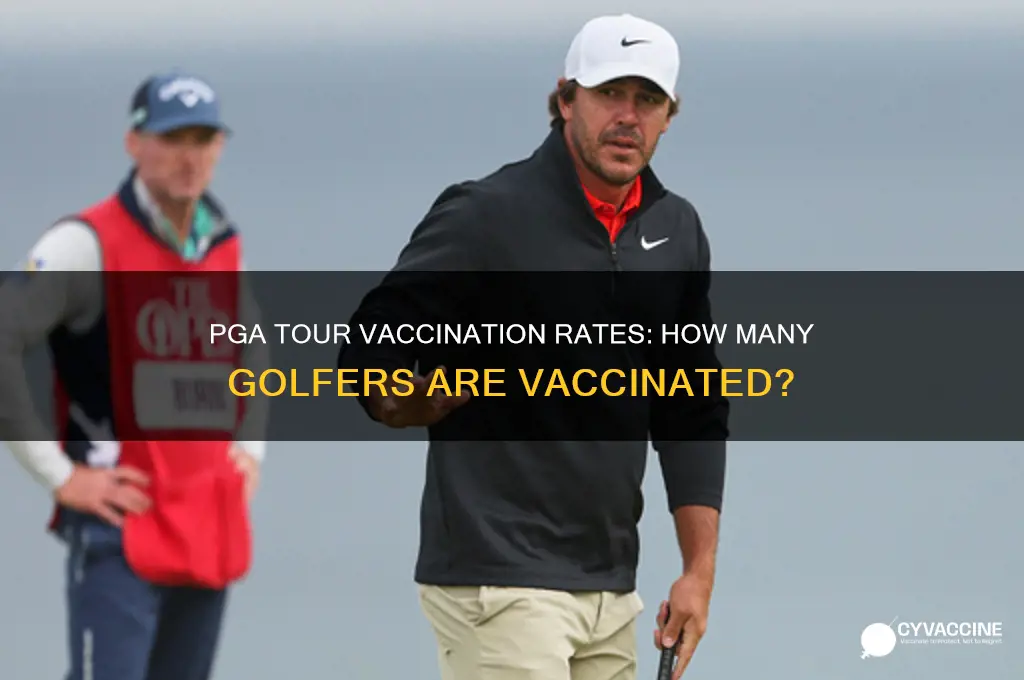 how many pga golfers are vaccinated