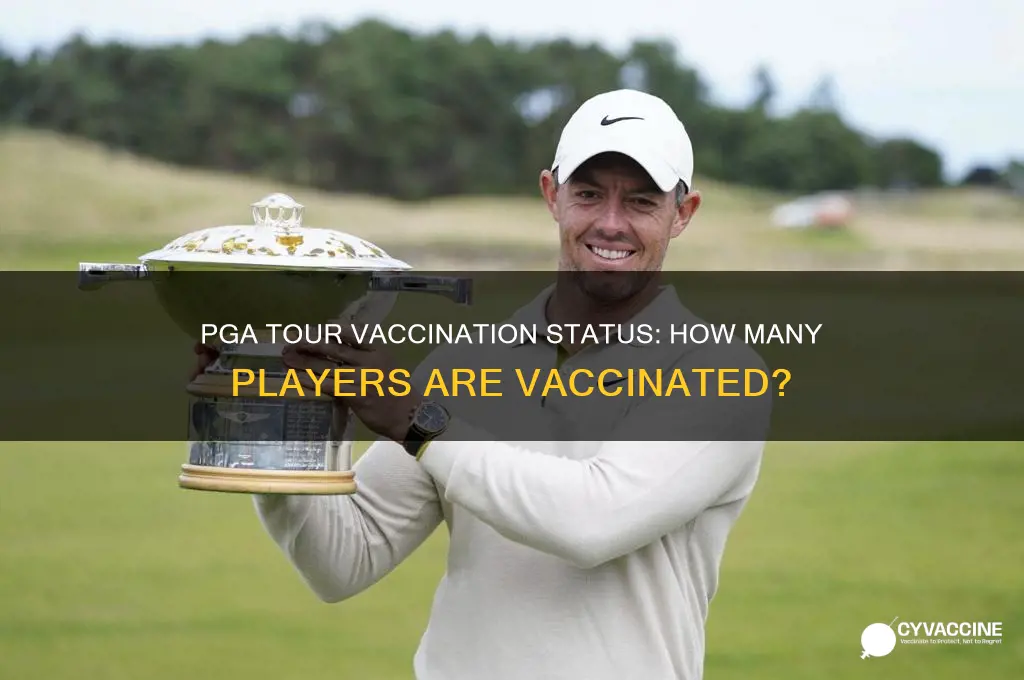 how many pga tour players have been vaccinated