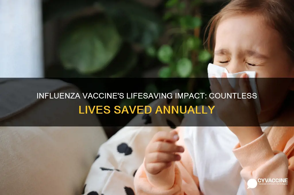 how many poepl have been saved by influenza vaccine