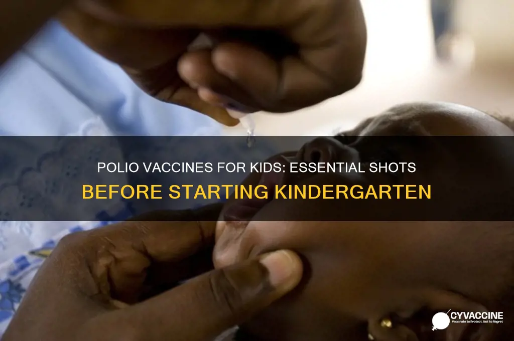 how many polio vaccines before kindergarten
