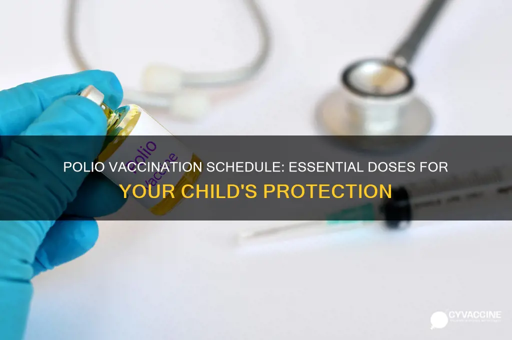 how many polio vaccines should a child have