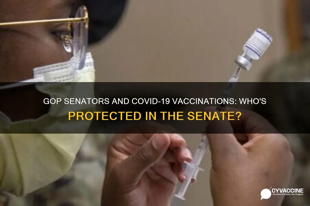 how many republican senators are vaccinated