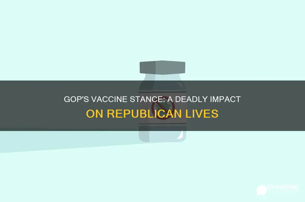 how many republicans died because the gop turned against vaccines
