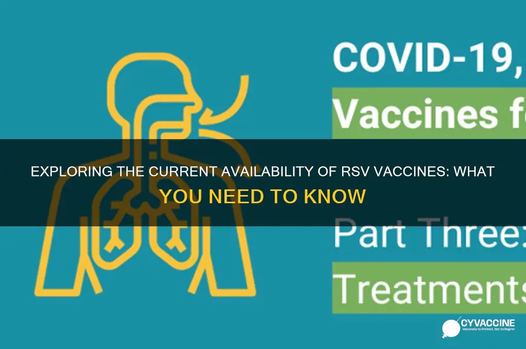how many rsv vaccines are available