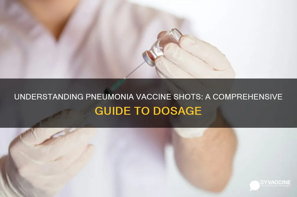 how many shots for pneumonia vaccine