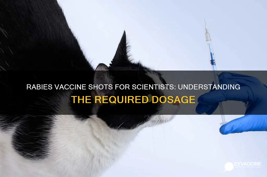 how many shots is the rabies vaccine for scientists