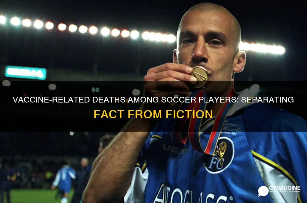 how many soccer players have died from the vaccine