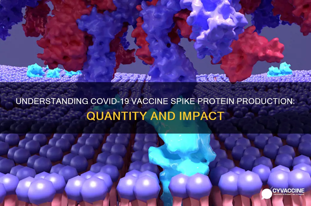how many spike proteins does the vaccine produce