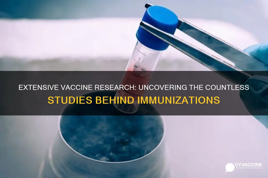 how many studies done on vaccines
