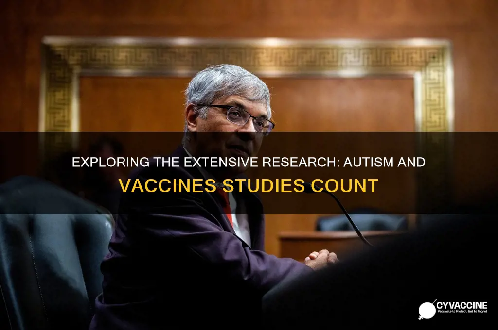 how many studies have been done on autism and vaccines