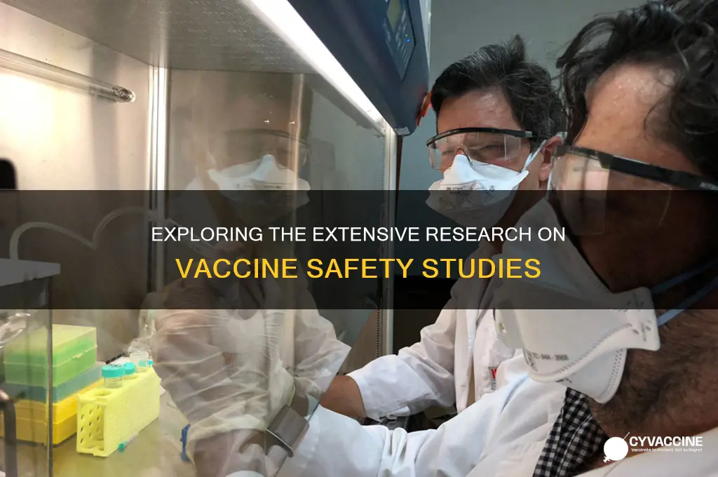 how many studies have been done on vaccine safety