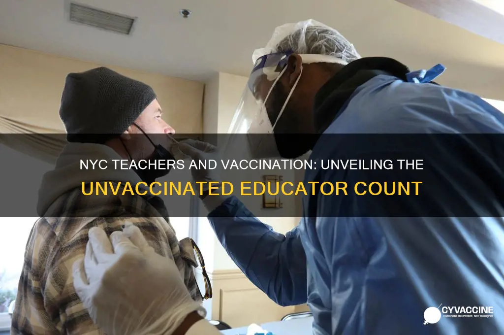 how many teachers in nyc are not vaccinated