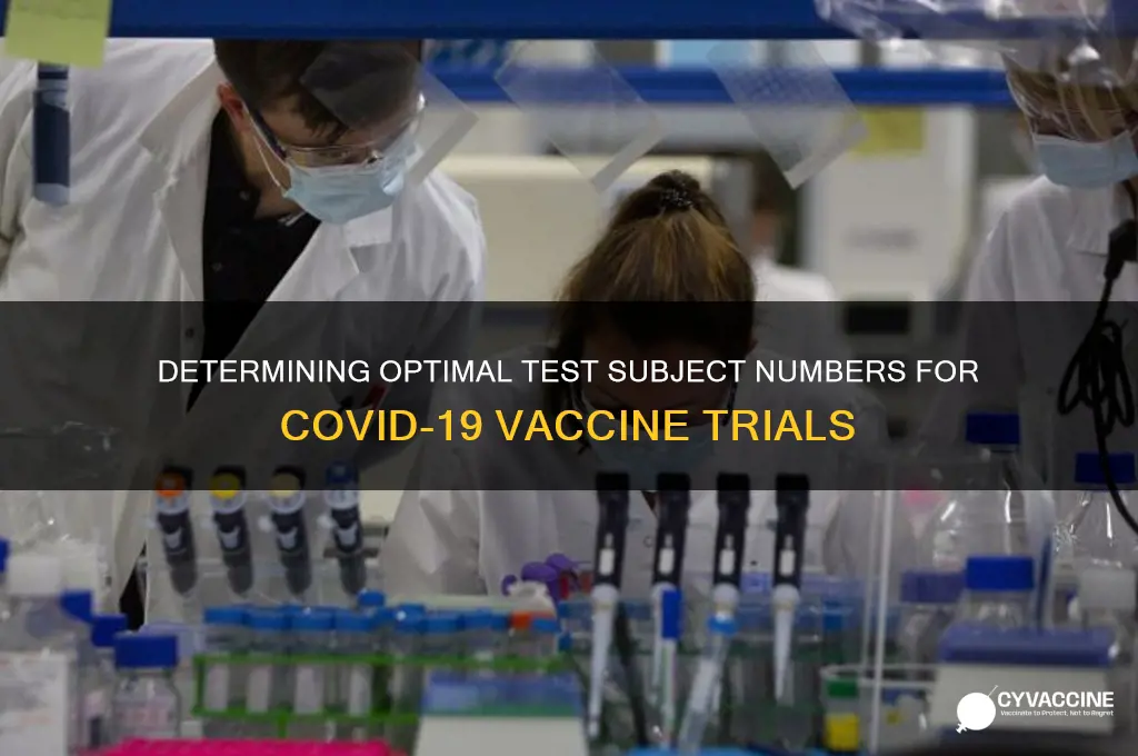 how many test subjects for the covid19 vaccine