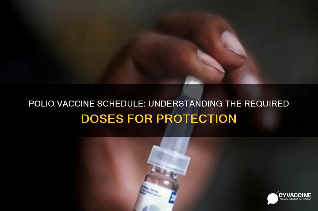 how many times for polio vaccine