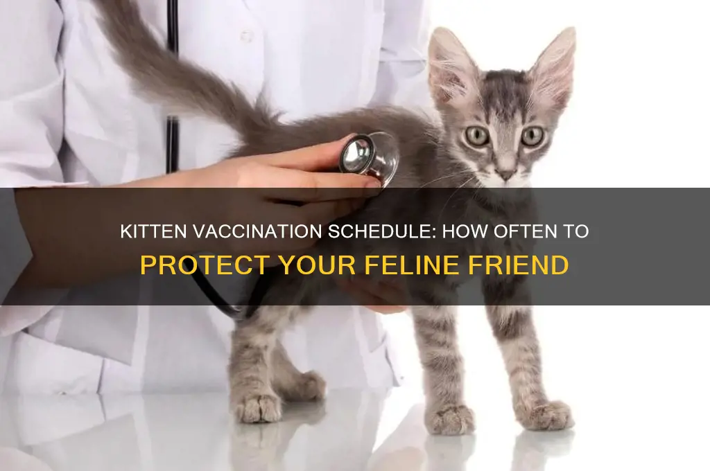 how many times should i vaccinated my kitten