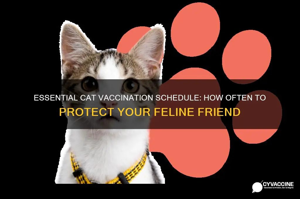 how many times to vaccinate cat