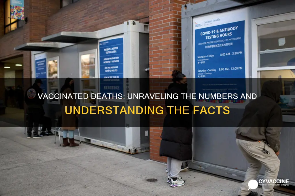 how many vaccinated poeple have died