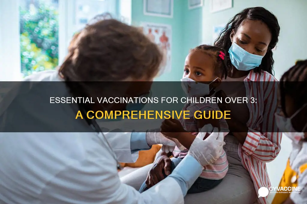 how many vaccinations after age 3