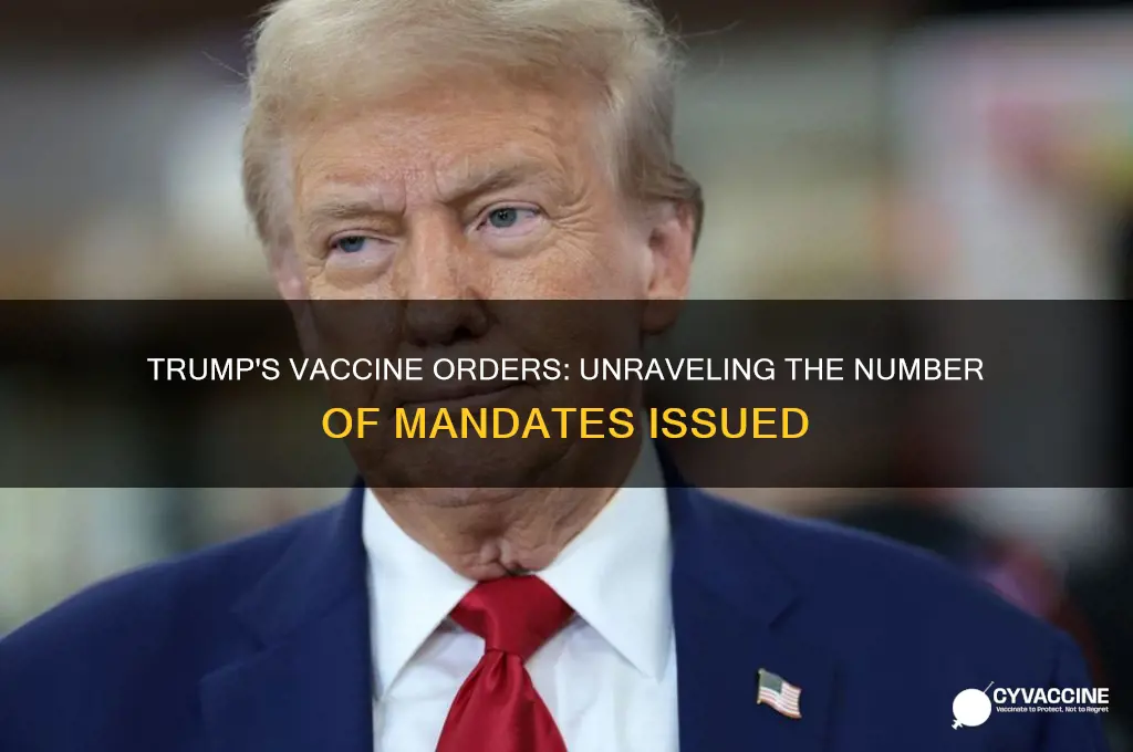 how many vaccinations did trump order