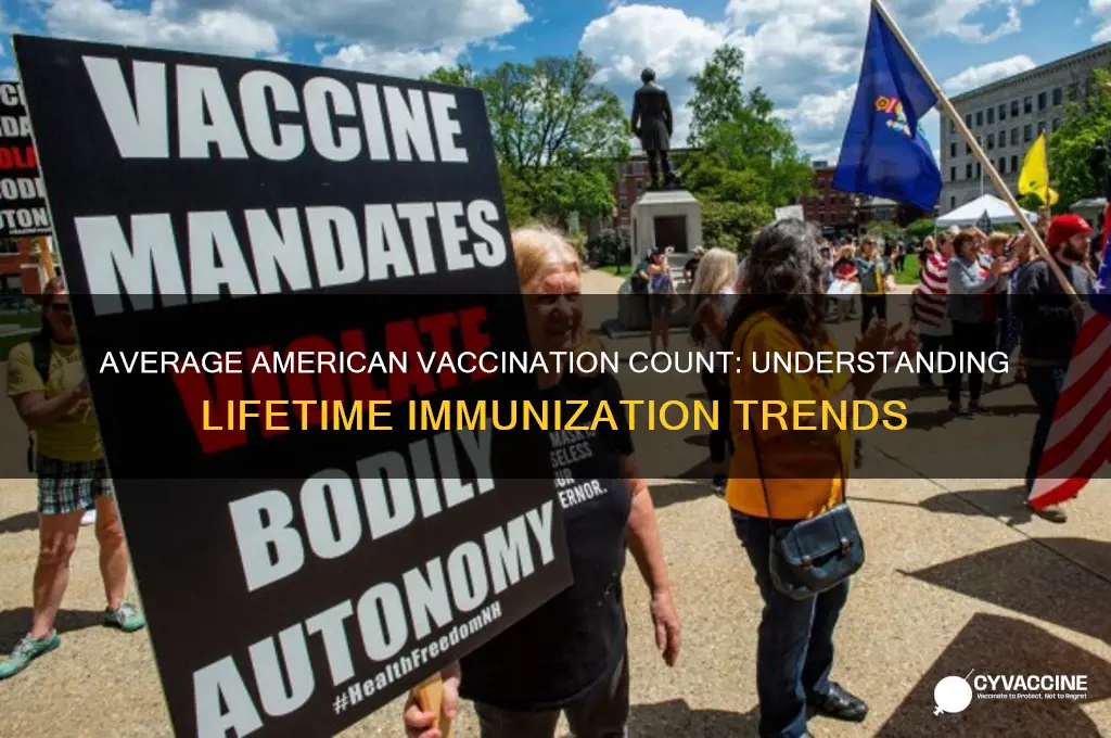 how many vaccinations does the average american have