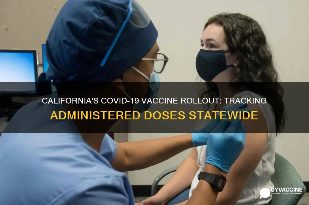 how many vaccine administered in california