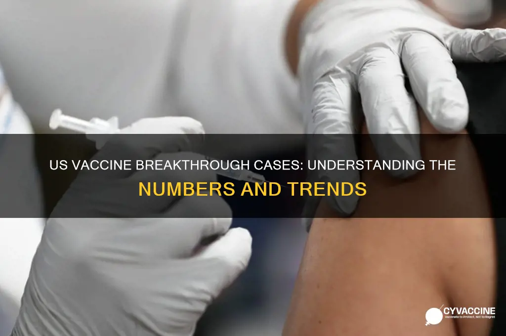 how many vaccine breakthrough cases in the us