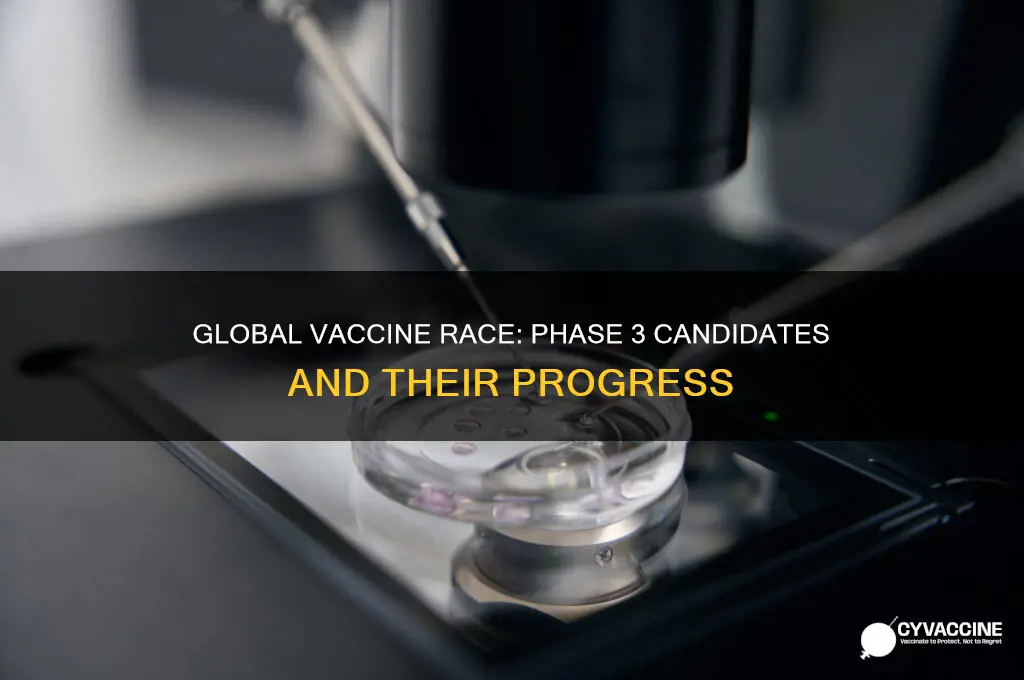 how many vaccine candidates are in phase 3
