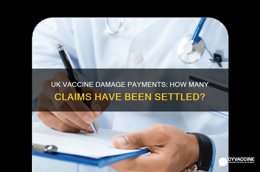 how many vaccine damage payments have been made in uk